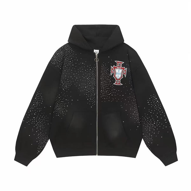 Vale Forever Pluto Cluster Zip Up Hoodie Black Hover Image