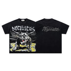 MAJESTIK Bulldog Vintage Graphic T‑Shirt
