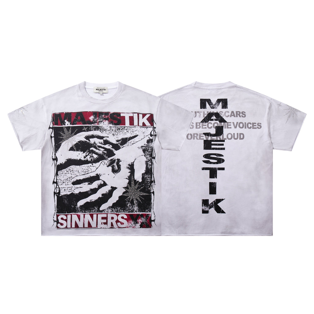 MAJESTIK Sinners Y2K Vintage T‑Shirt