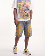 Vale Forever Lucky Charms Jorts Blue/Yellow