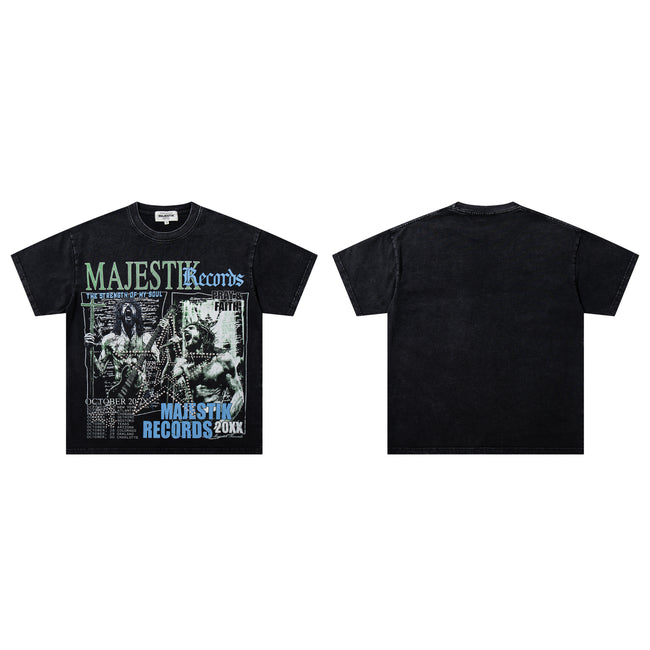 MAJESTIK Records Faith Vintage T‑Shirt Main Image