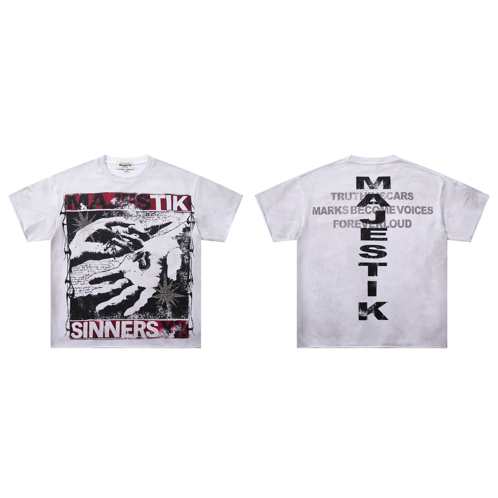 MAJESTIK Sinners Y2K Vintage T‑Shirt