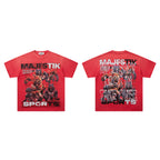 MAJESTIK Lock In Take Over Sports Vintage T‑Shirt