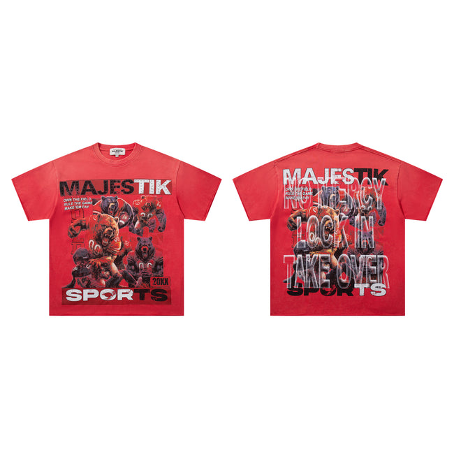 MAJESTIK Lock In Take Over Sports Vintage T‑Shirt Main Image