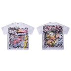 MAJESTIK Fearless Graffiti Chaos Double‑Sided Vintage T‑Shirt
