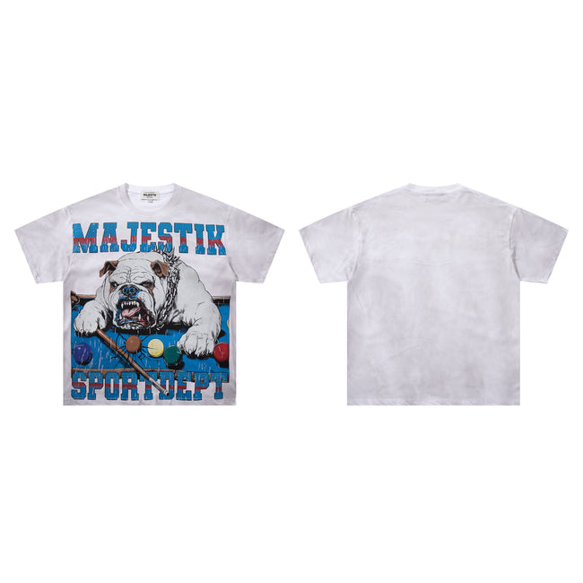 MAJESTIK Bulldog Sport Dept Vintage T‑Shirt Hover Image