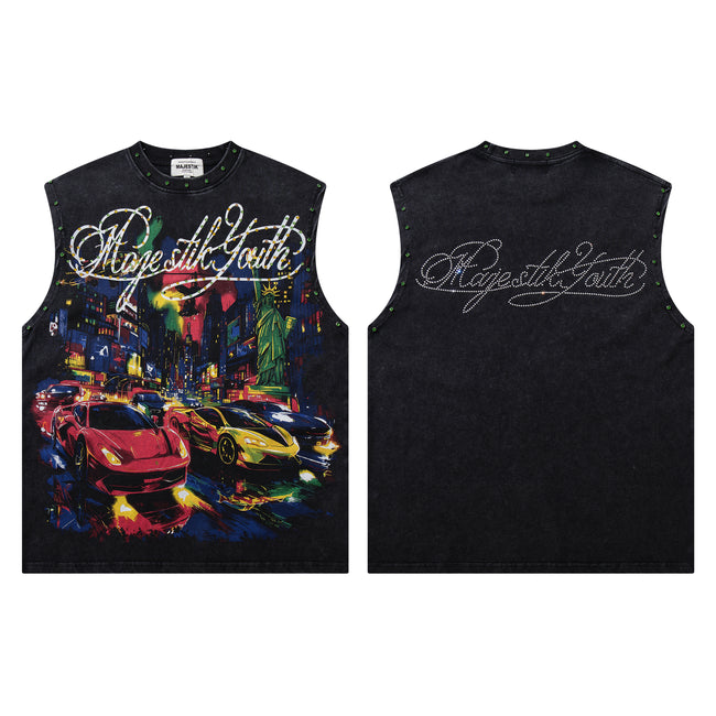 MAJESTIK Supercar City Graphic Tank Top Main Image