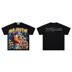 MAJESTIK Cereal Face Vintage Graphic T‑Shirt