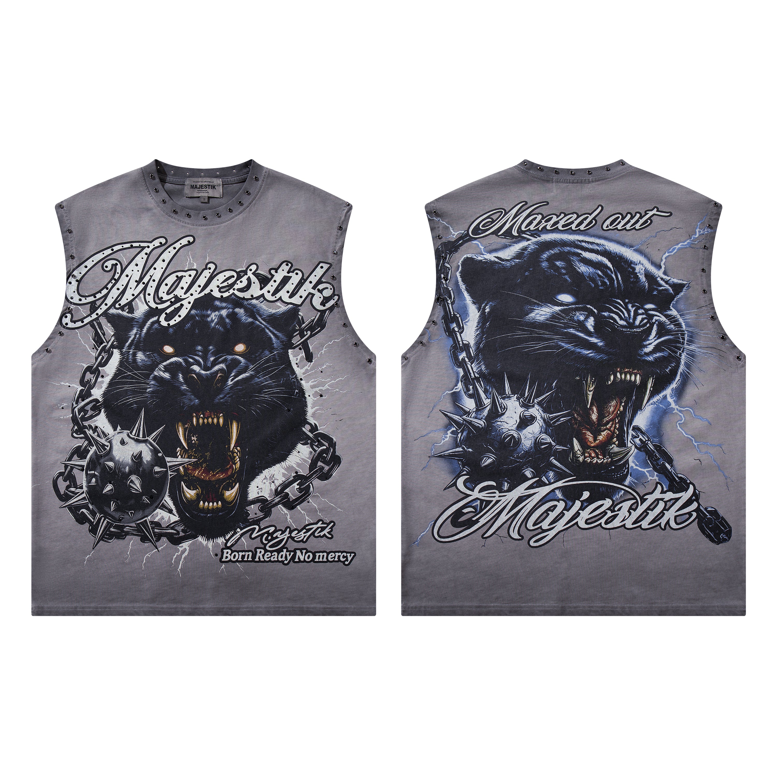 MAJESTIK Black Panther Graphic Tank Top