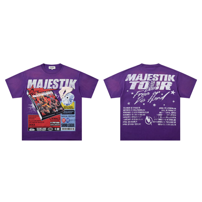 MAJESTIK Tour CD Album Vintage T‑Shirt Main Image