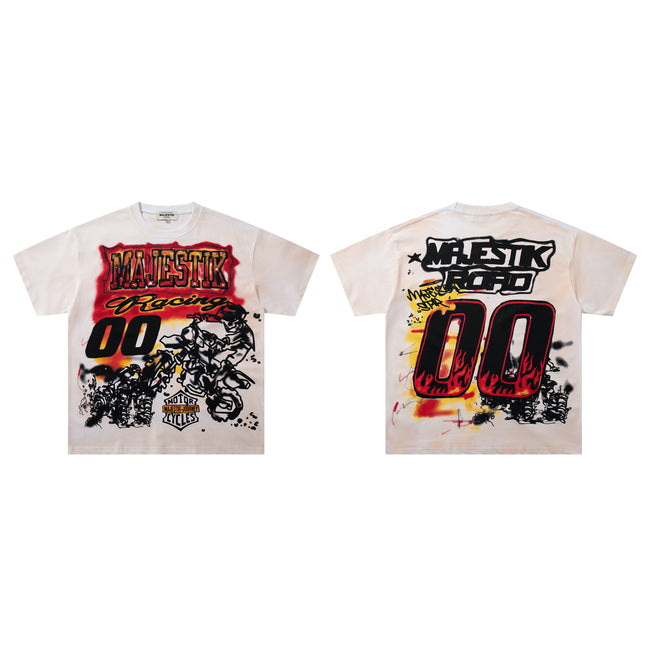 MAJESTIK Racing 00 Double‑Sided Graphic T‑Shirt Main Image