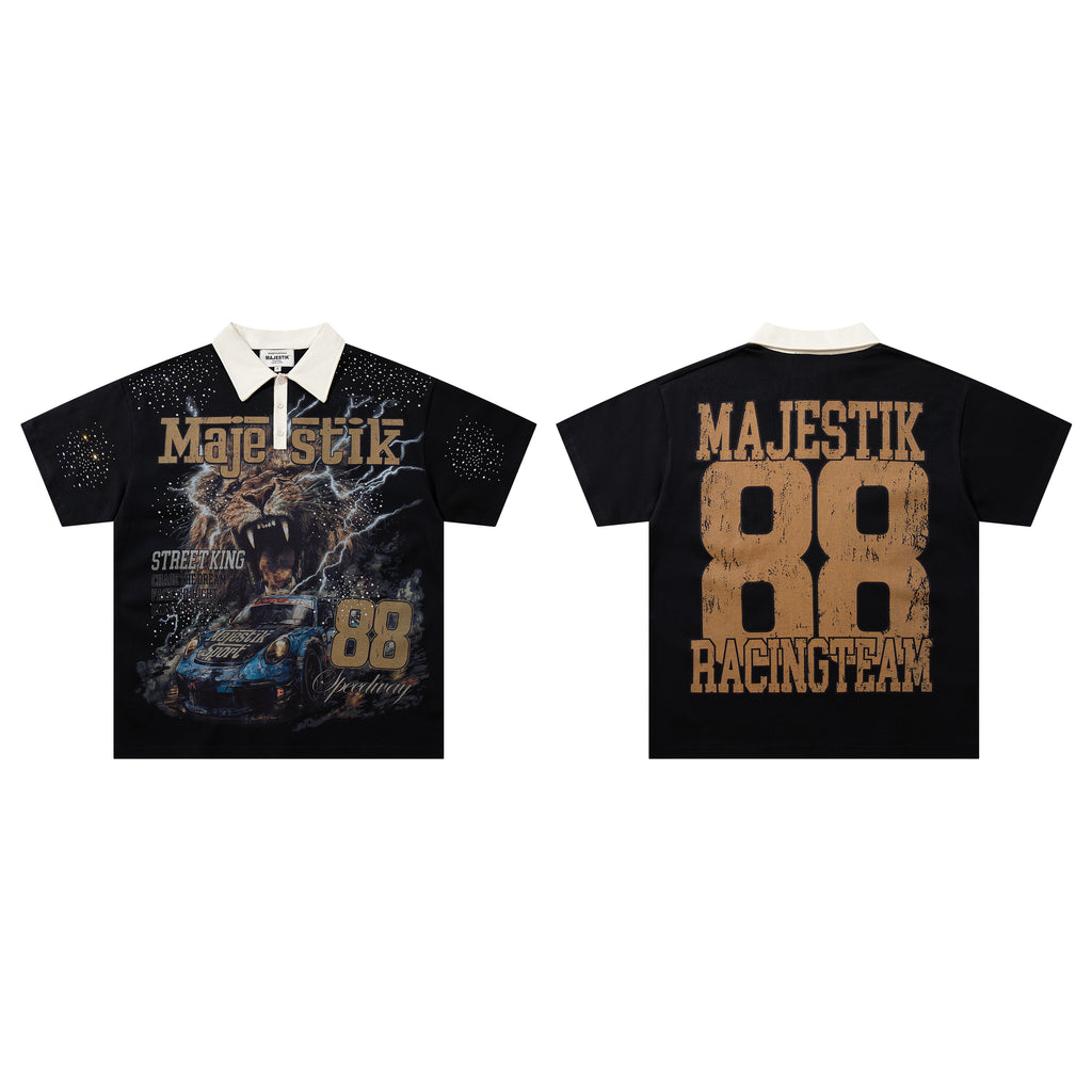 MAJESTIK 88 Racing Team Vintage Polo Shirt