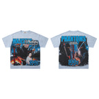 MAJESTIK Phantoms 199x Vintage Light Blue Double‑Sided T‑Shirt