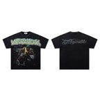 MAJESTIK Football Player Double‑Sided Vintage T‑Shirt