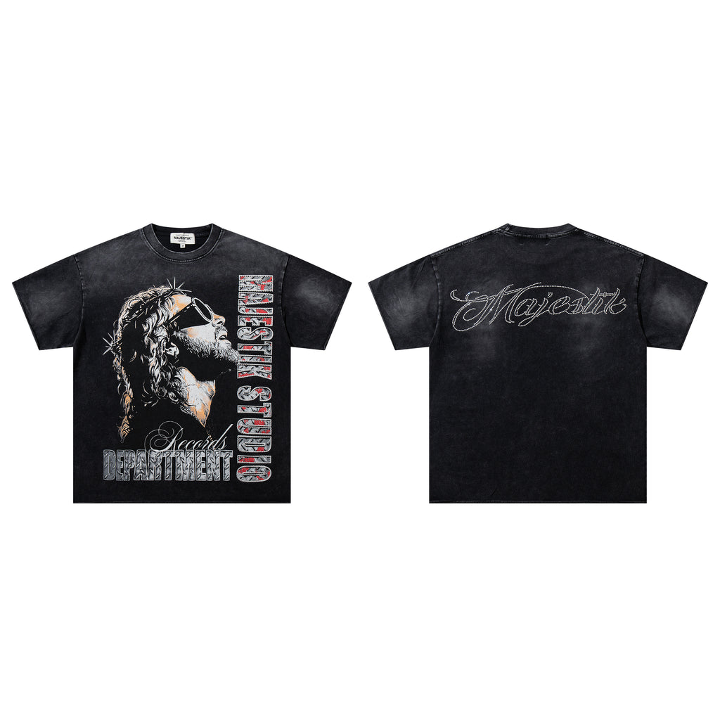MAJESTIK Studio Portrait Vintage T‑Shirt