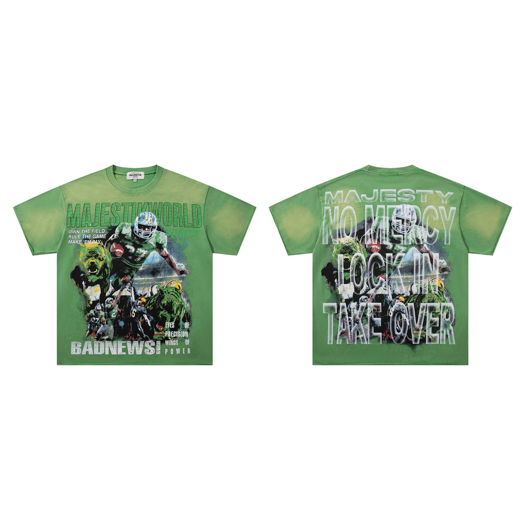 MAJESTIK Bad News Lock In Take Over Vintage T‑Shirt