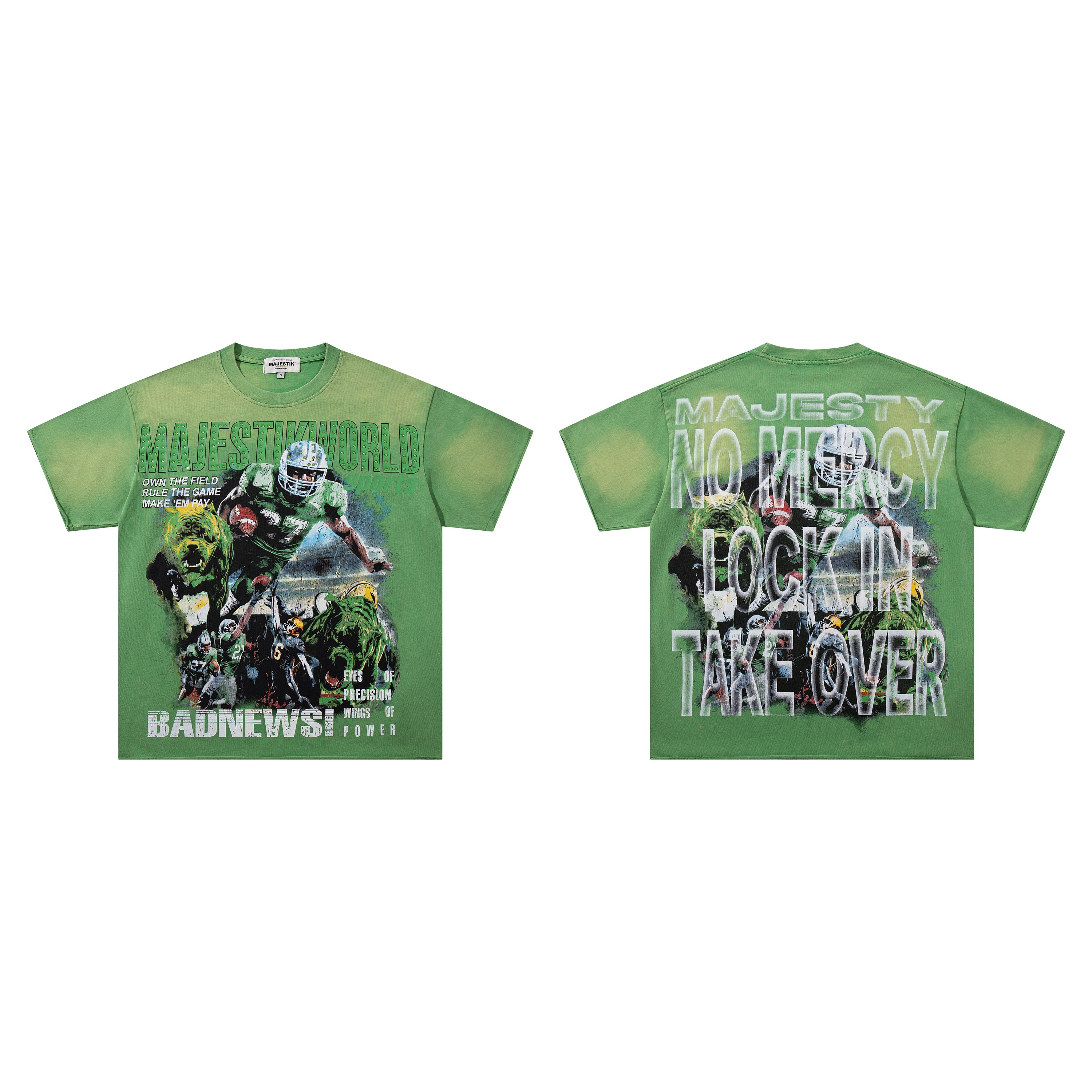 MAJESTIK Bad News Lock In Take Over Vintage T‑Shirt