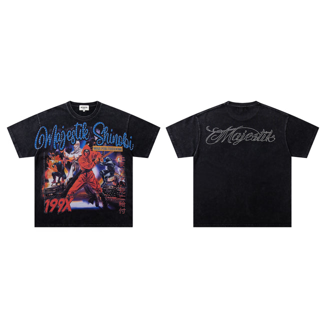 MAJESTIK Ninja Graphic Short‑Sleeve T‑Shirt Main Image