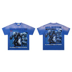 MAJESTIK Silence Before Storms Football Vintage T‑Shirt
