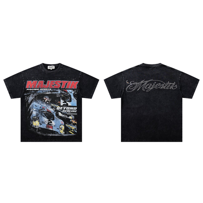 MAJESTIK Racing Car Vintage T‑Shirt Main Image