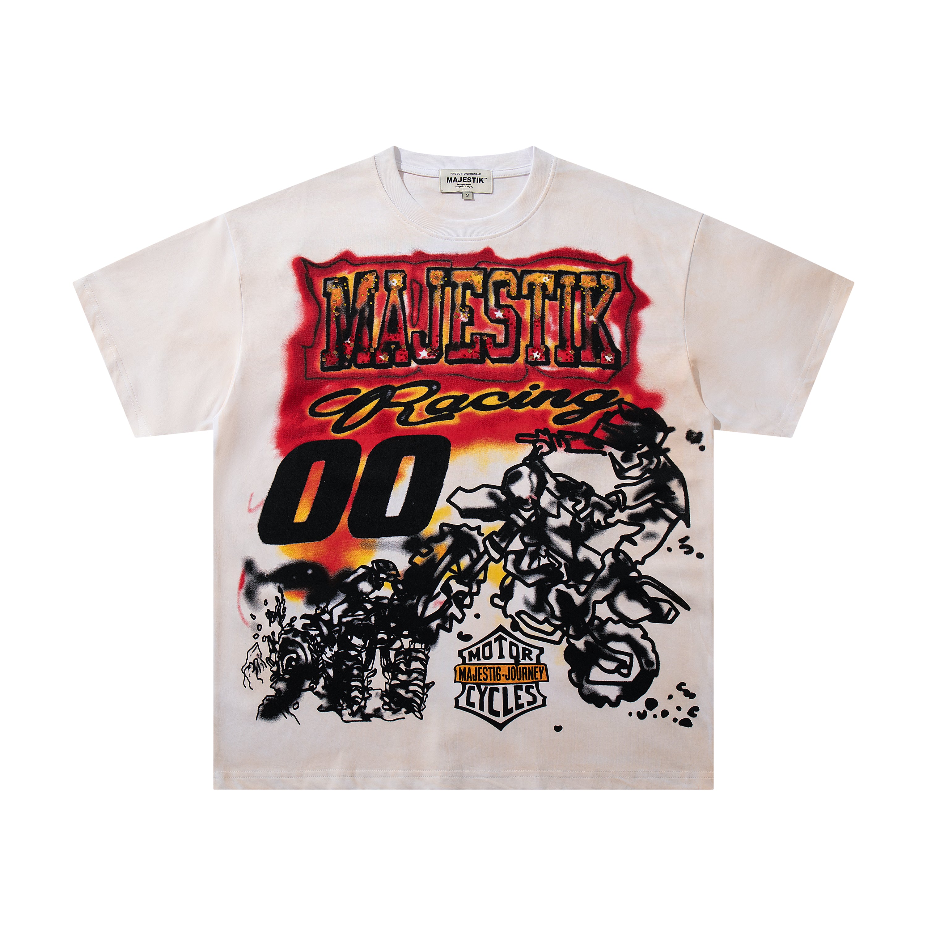 MAJESTIK Racing 00 Double‑Sided Graphic T‑Shirt