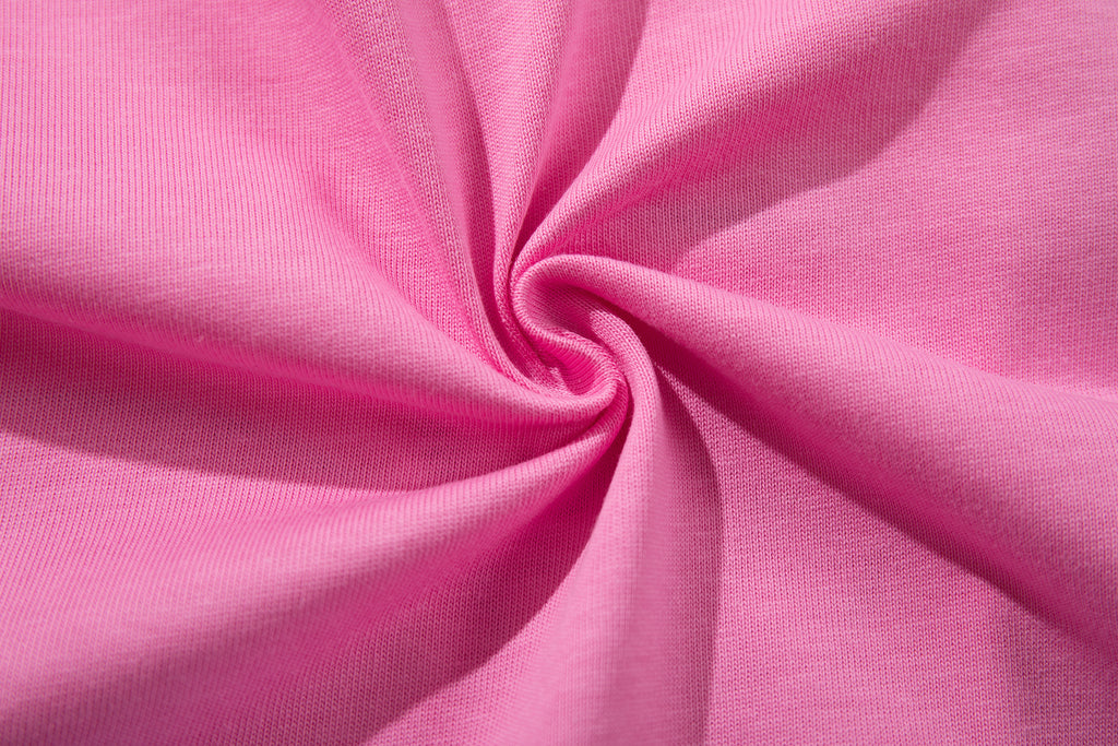 MAJESTIK Sports Patch‑Embroidered Half‑Zip Pink Striped Polo Shirt