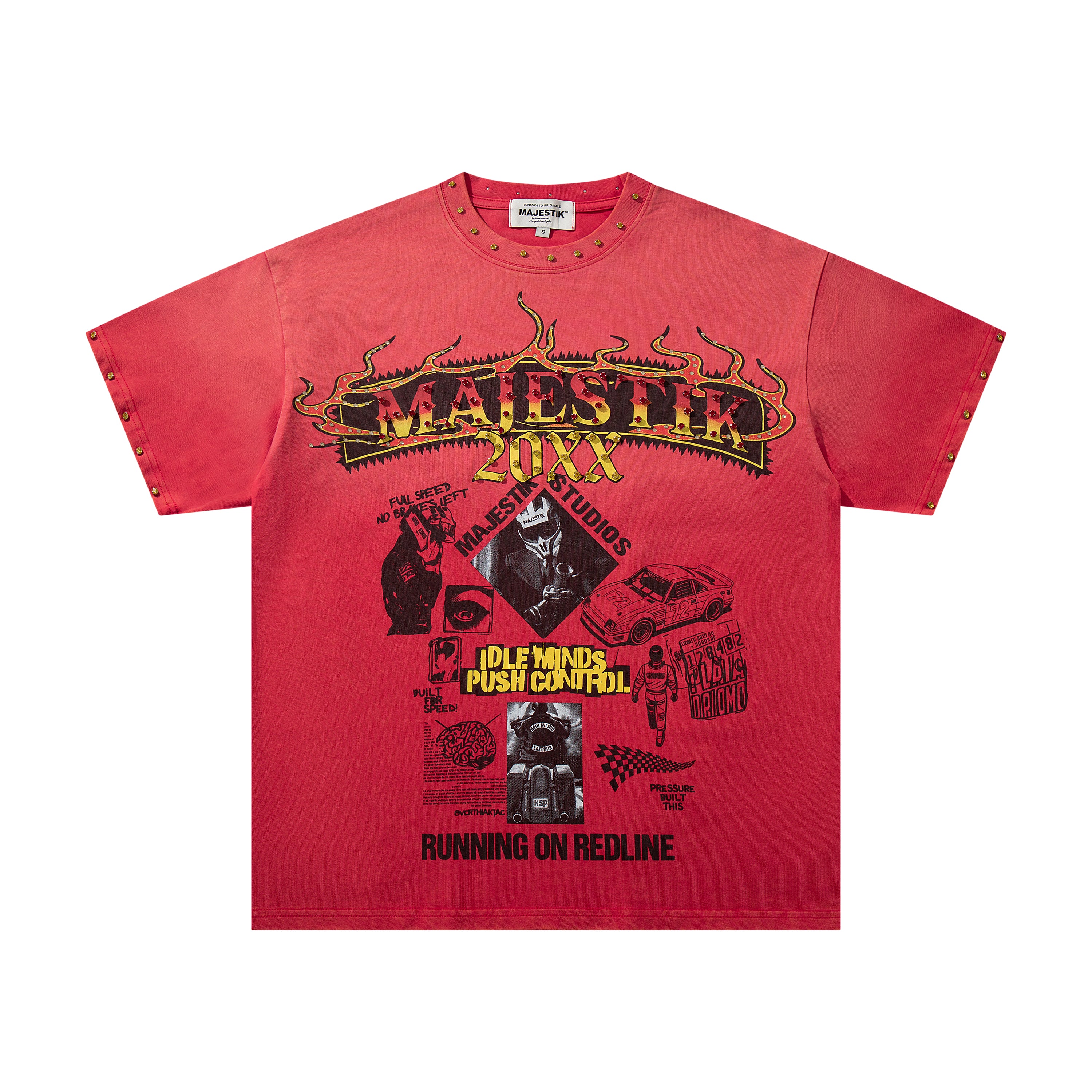 MAJESTIK Vintage Collage Graphic T‑Shirt