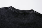 MAJESTIK Grim Reaper Scythe Vintage Washed Graphic T‑Shirt