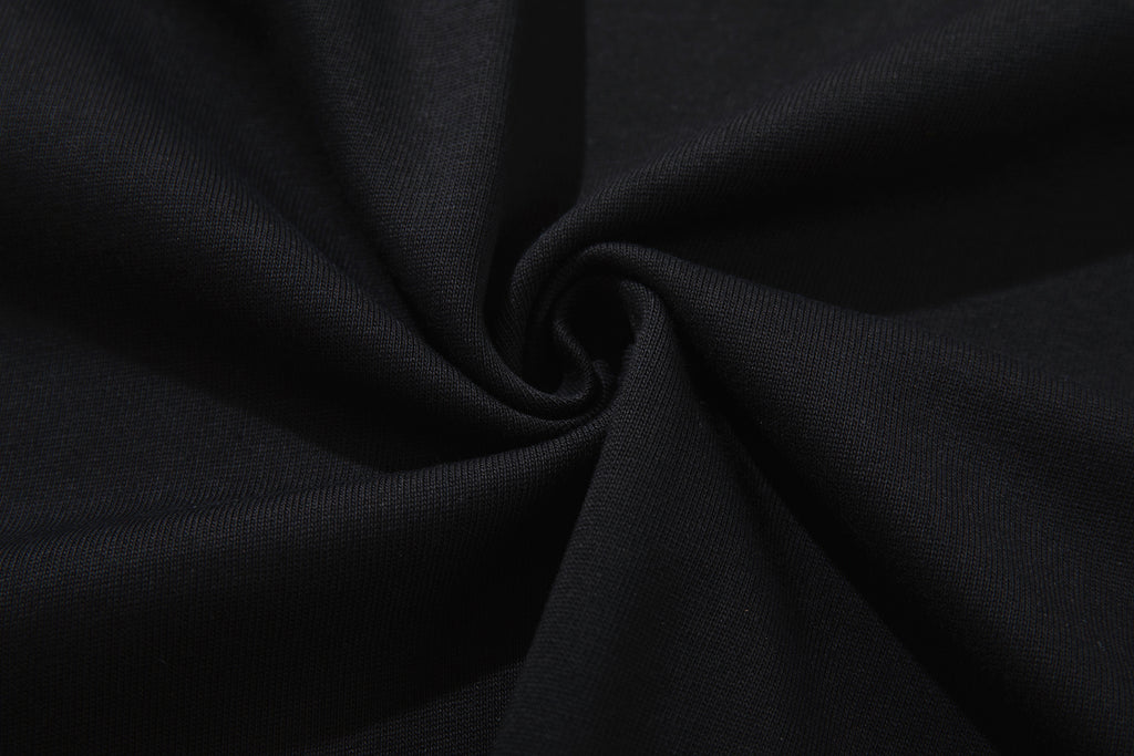 MAJESTIK Neon Skull Graphic Black T‑Shirt