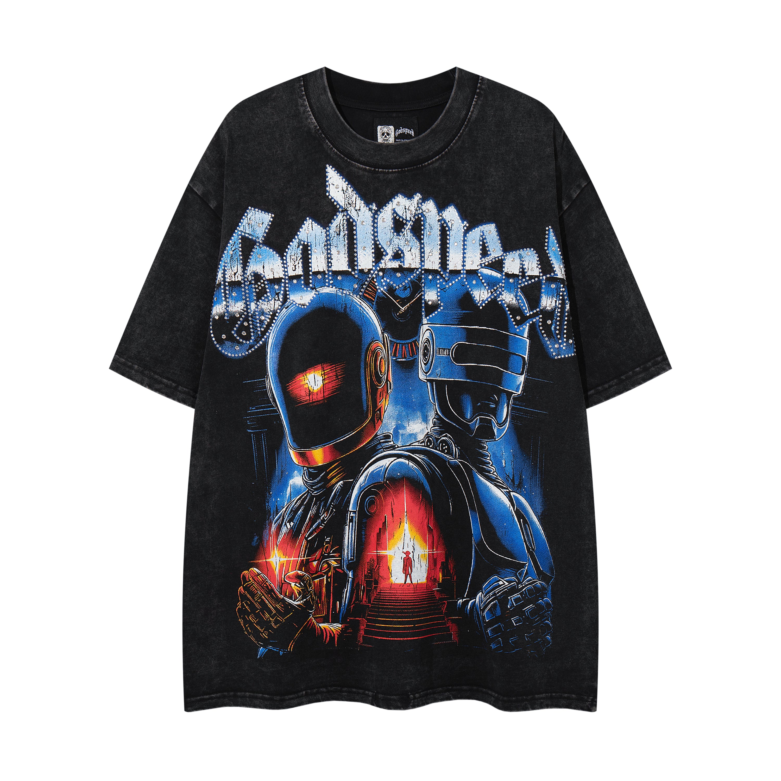 Godspeed Astronaut Double‑Sided Vintage Graphic T‑Shirt