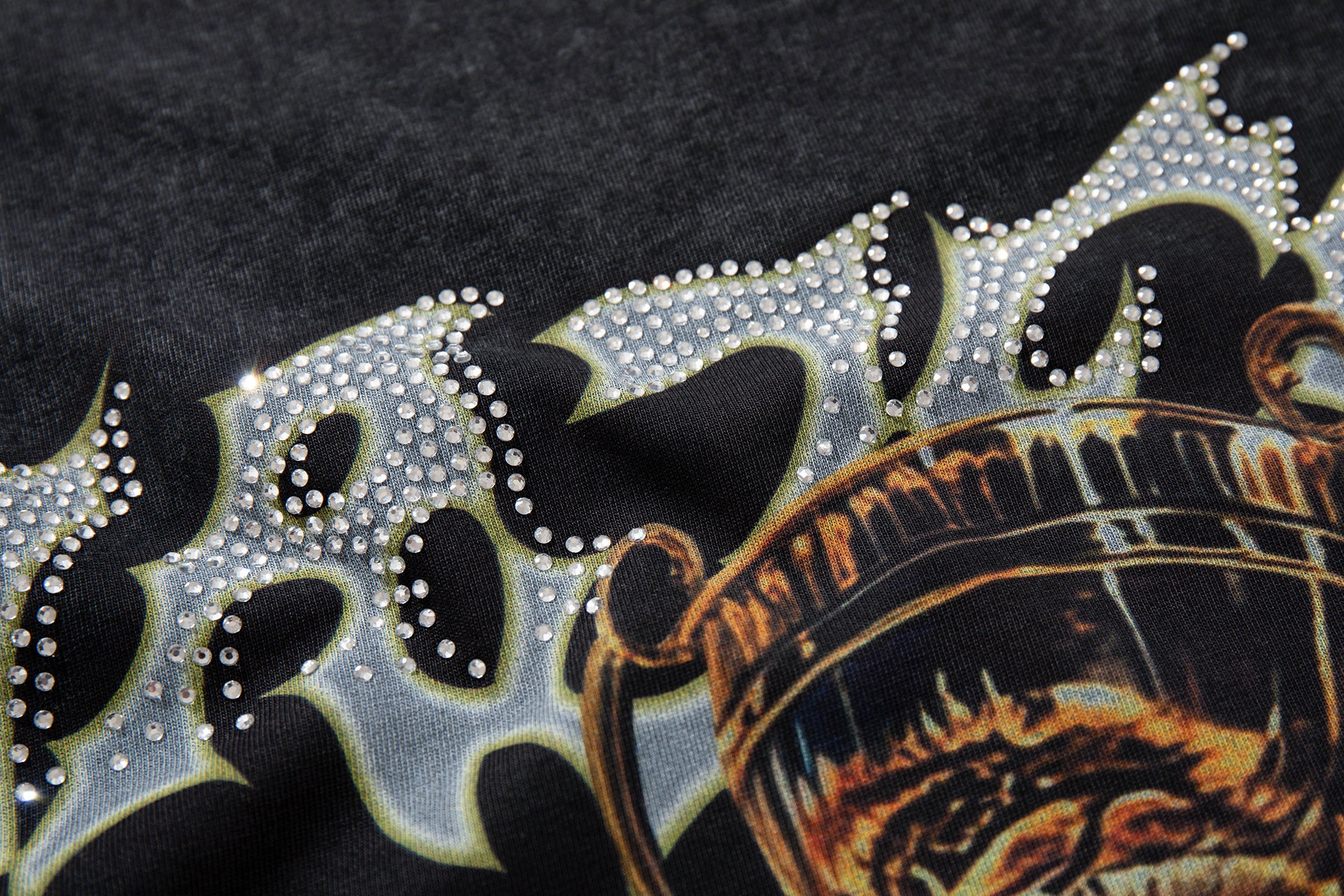 MAJESTIK Trophy Champion Skeleton Double‑Sided Vintage T‑Shirt