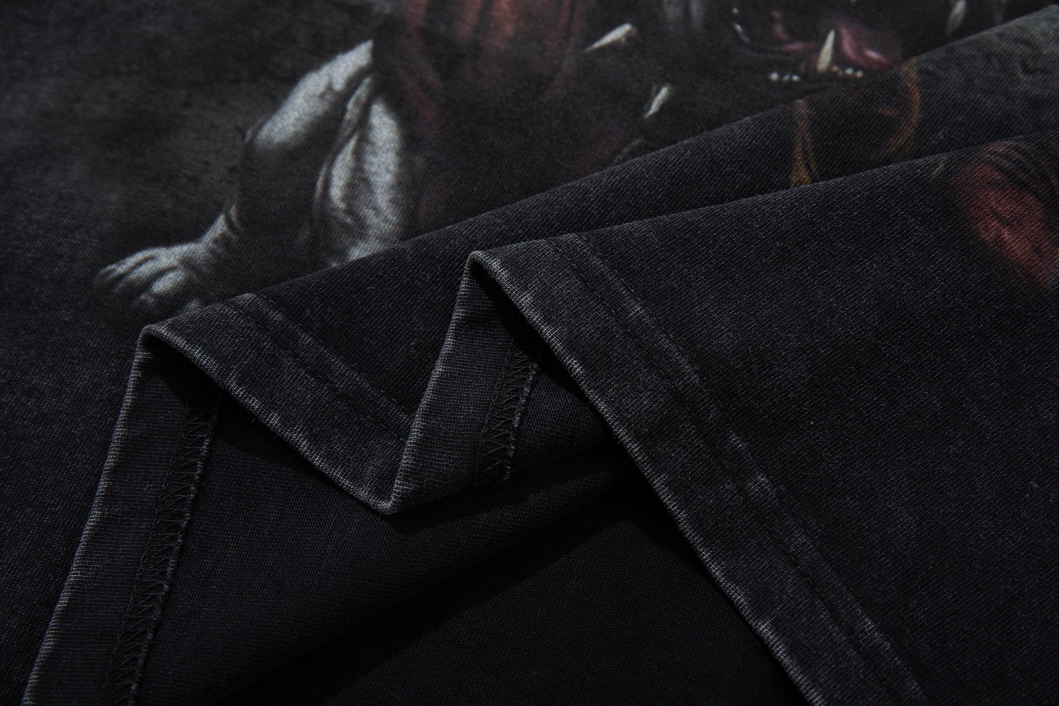 MAJESTIK Football Player Double‑Sided Vintage T‑Shirt