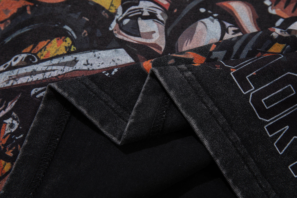 MAJESTIK Motosports 00 Champions Vintage Black Double‑Sided T‑Shirt