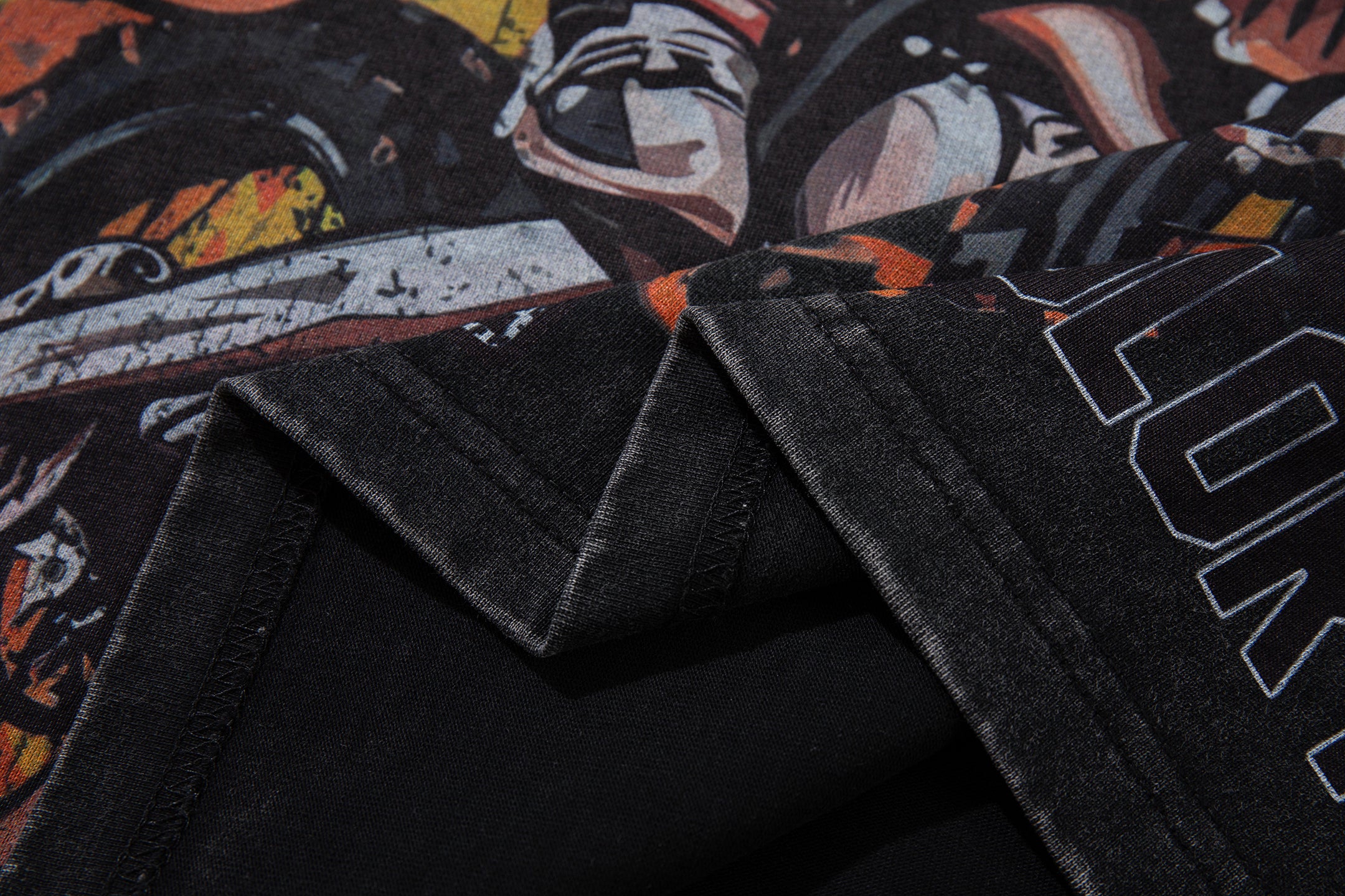 MAJESTIK Motosports 00 Champions Vintage Black Double‑Sided T‑Shirt