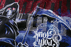 MAJESTIK Grim Reaper Scythe Vintage Washed Graphic T‑Shirt