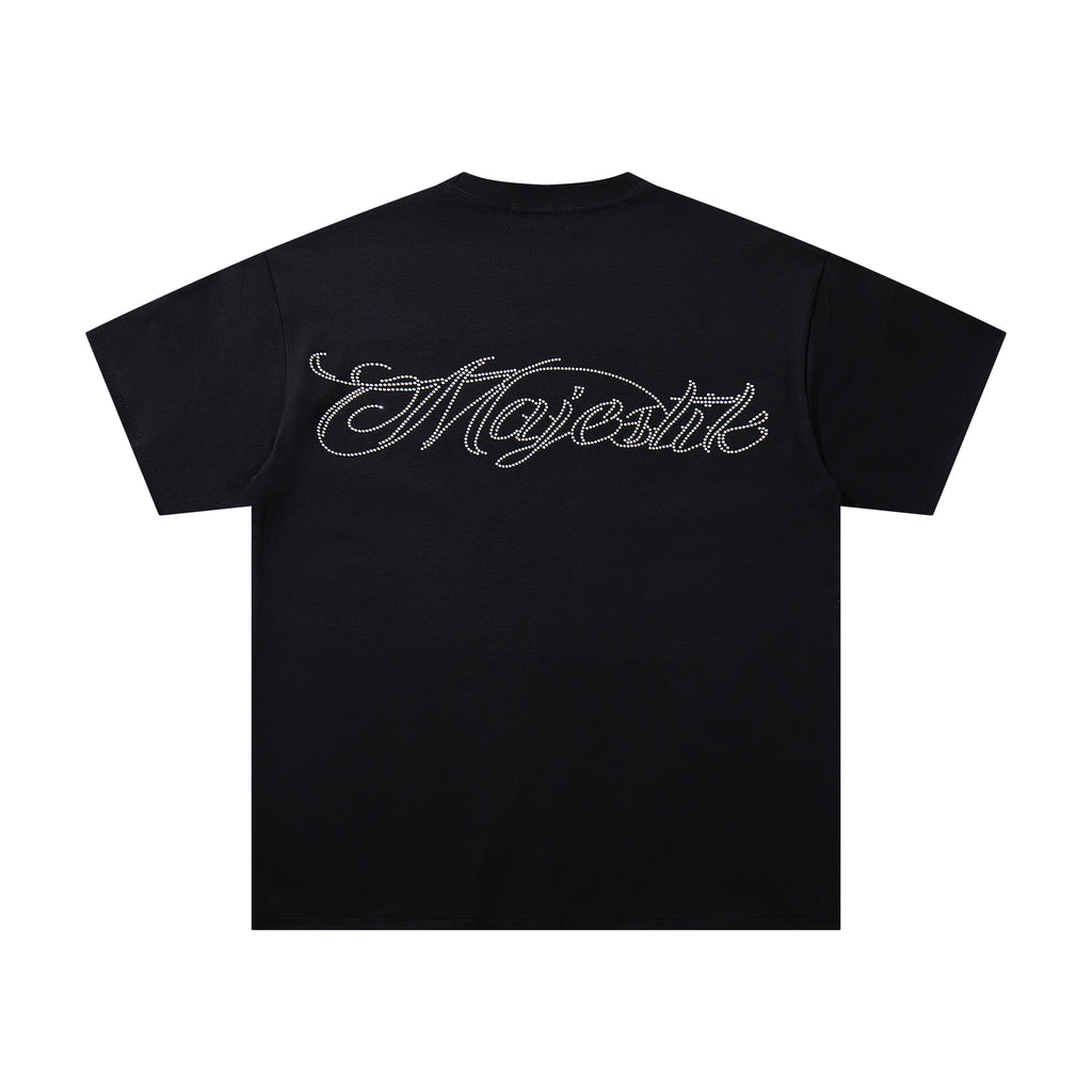 MAJESTIK Retro Racing Graphic T‑Shirt