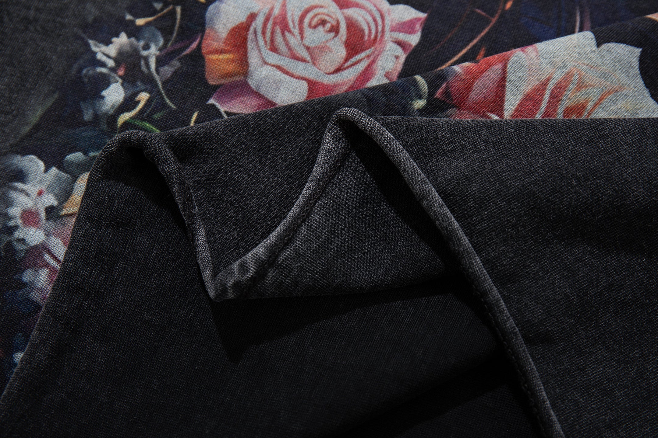 MAJESTIK Floral Astronaut Double‑Sided Vintage T‑Shirt