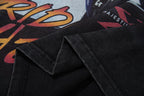 MAJESTIK Motocross Racing Vintage Black Double‑Sided T‑Shirt