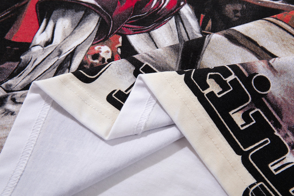 MAJESTIK Hell Pro Boxing Skeleton Double‑Sided Vintage T‑Shirt