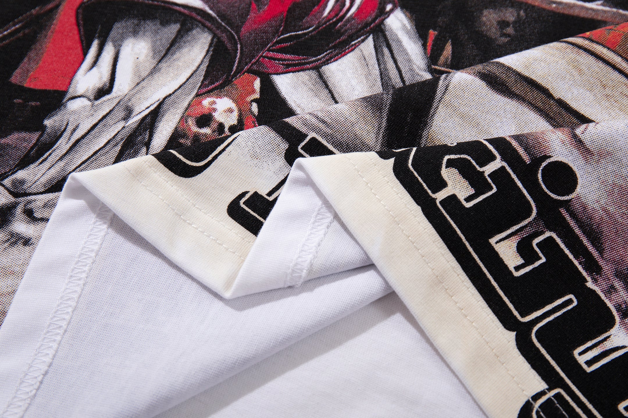 MAJESTIK Hell Pro Boxing Skeleton Double‑Sided Vintage T‑Shirt