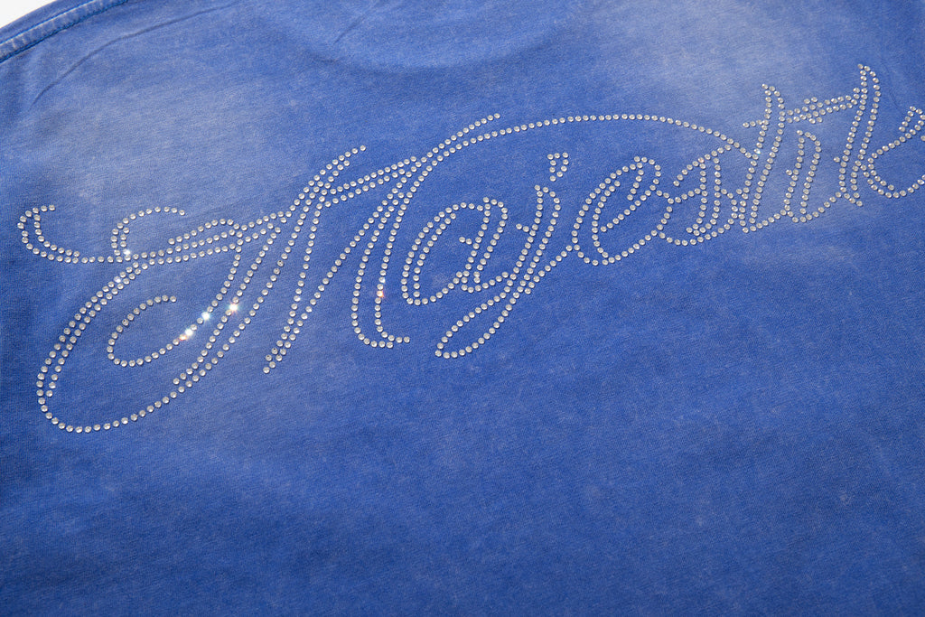 MAJESTIK Department Skeleton Driver Double‑Sided Vintage T‑Shirt