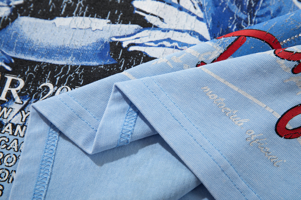 MAJESTIK Legends Racing Tour Light Blue T‑Shirt