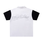MAJESTIK Sports Car Graphic Quarter‑Zip Polo Shirt