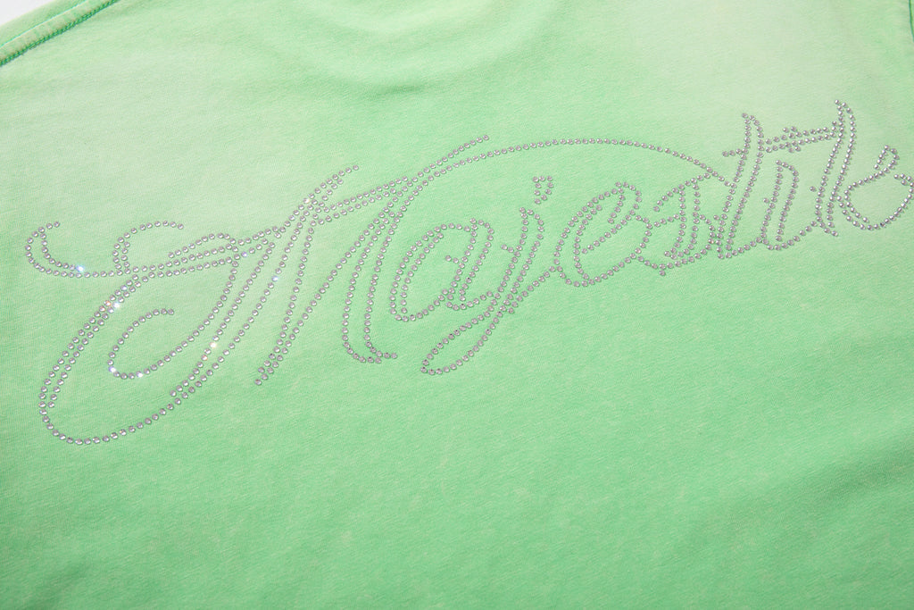 MAJESTIK Football Player Double‑Sided Vintage T‑Shirt