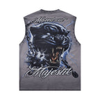 MAJESTIK Black Panther Graphic Tank Top