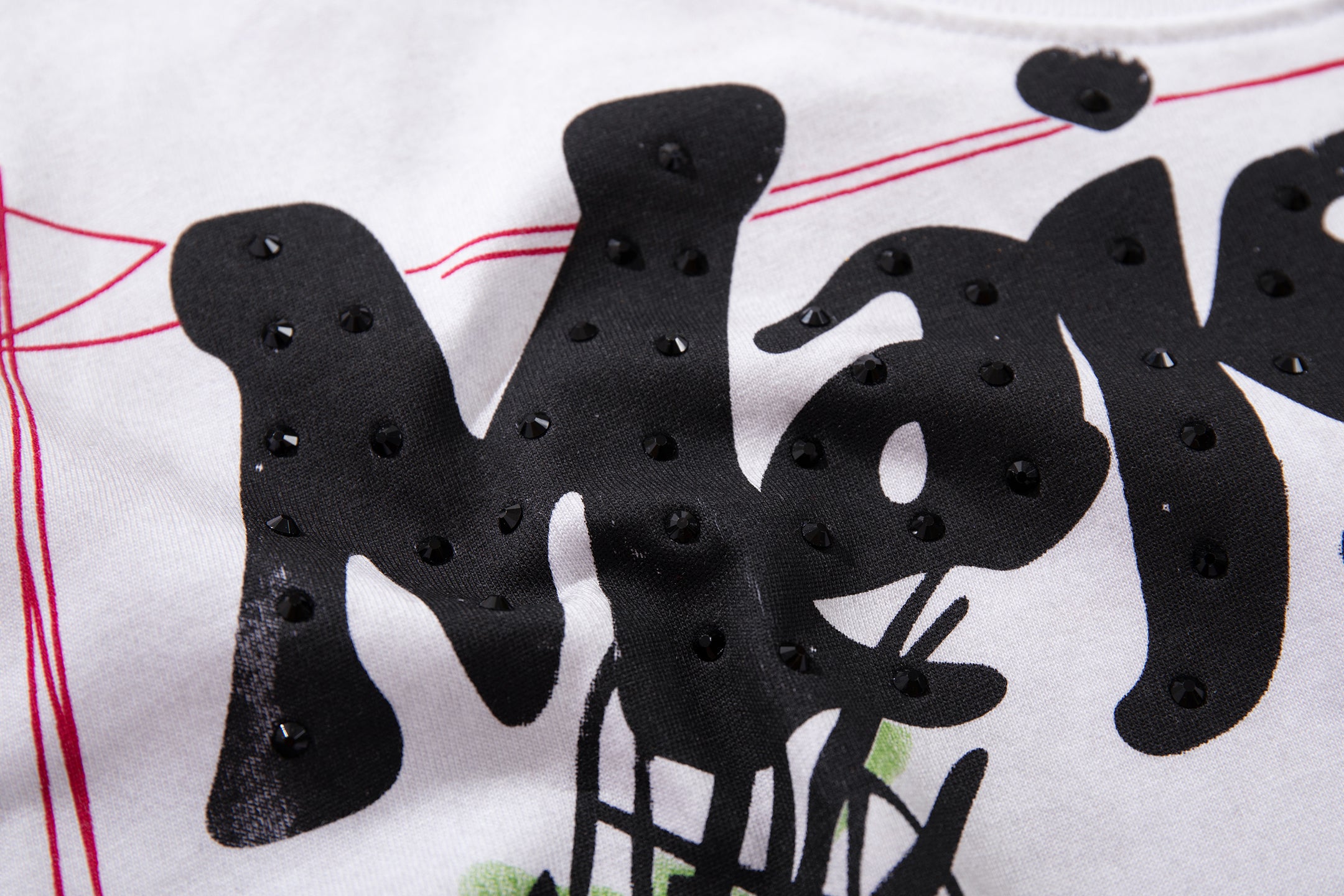 MAJESTIK Graffiti Sketch Art White Double‑Sided T‑Shirt
