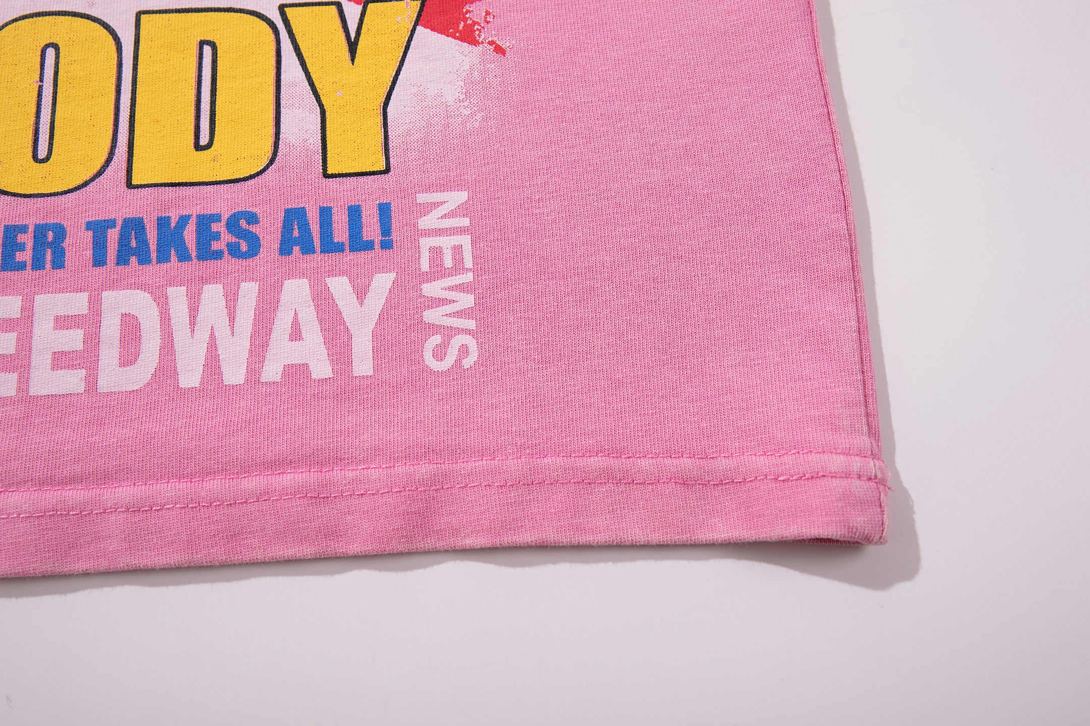 MAJESTIK Moto Racing Vintage Pink T‑Shirt