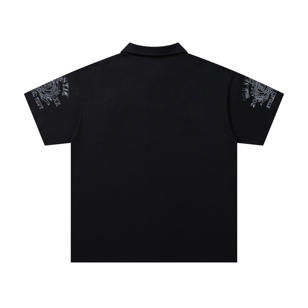 MAJESTIK Global Half‑Zip Polo T‑Shirt