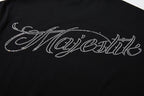 MAJESTIK Skull Hip‑Hop Vintage T‑Shirt