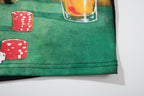 MAJESTIK Alien Casino Gambling Graphic T‑Shirt